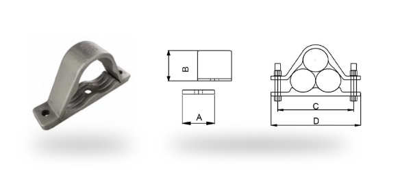 BICC Aluminium Trefoil Cleat (ATFCSP-Range)