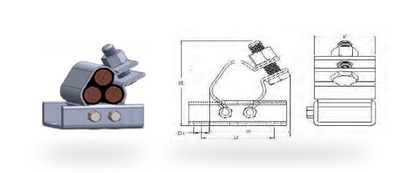 BICC SS 316L Trefoil Cleat